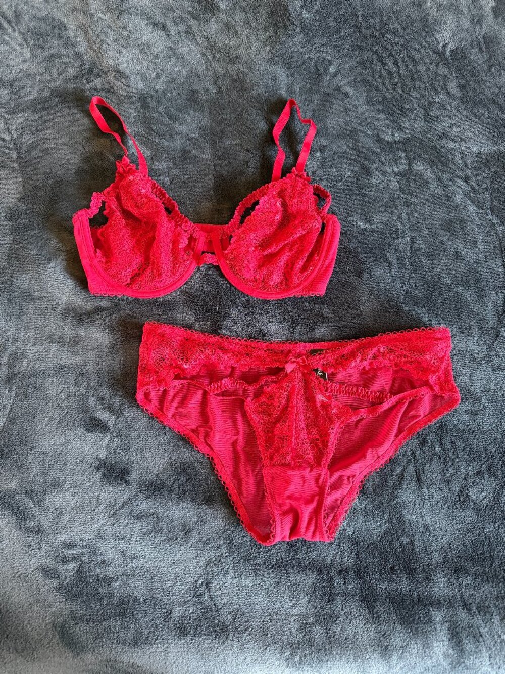 Like NEW Adore me Dexa Unlined Bra (34DDD) and Bikini (Medium)